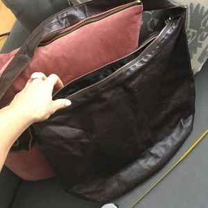 Rudsak brown leather boho oversized bag